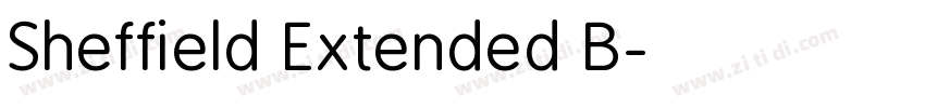 Sheffield Extended B字体转换